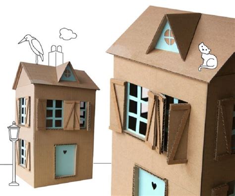 Cómo Hacer Una Casa De Muñecas Con Cartón Reciclado Cardboard House