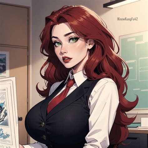 Office Redhead By Iknowkungfu42 On Deviantart