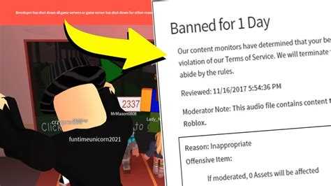 Getting Banned On Roblox Live Caught On Tape Youtube