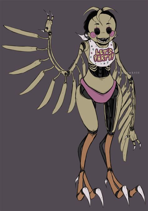Toy Chica B0t By Drawkill On Deviantart Anime Fnaf Fnaf Drawings