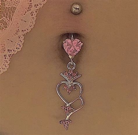 Icy Angel Pink Heart Belly Button Ring Bratz Y K S Etsy In