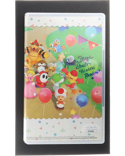Laura Faye Smith Signed Super Mario Party Game Case Inscribed