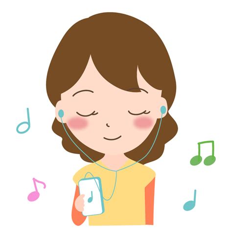 フリー素材 音楽 を 聴く 女の子 イラスト 339257 Josspicturetl5j7