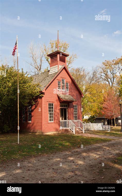 One Room Schoolhouse In Billie Creek Village Living History Museum In