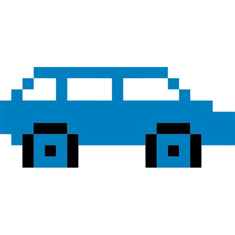 Pixel Art Car Free Svg