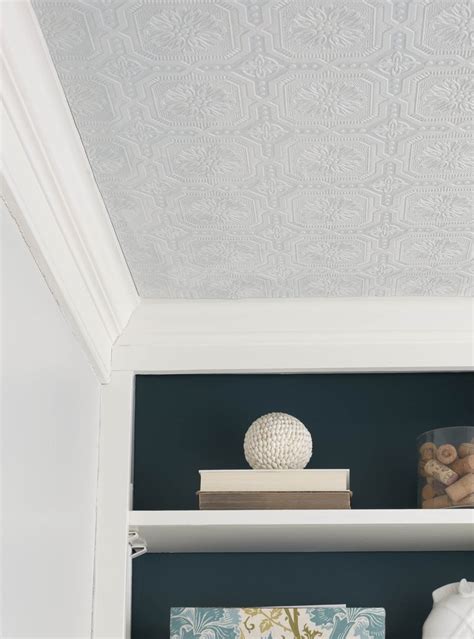 Original tin ceiling tiles cost at least six times more than that and cannot be easily cut to fit like these can. 27 Reasons You Should Be Using Wallpaper | Postcards from ...