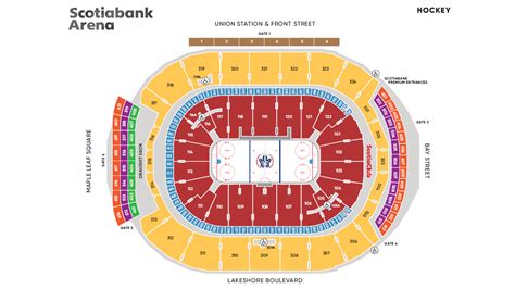 Scotiabank Arena Seating Chart Maple Leafs Arena Seating Chart
