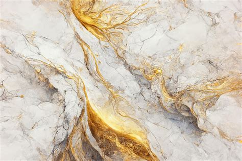 Premium Photo White And Gold Marble Texture Luxury Abstract Fluid Art