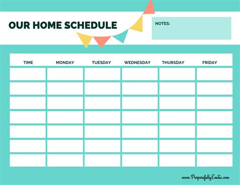 School at Home Schedule | School schedule, Homeschool schedule, After school schedule