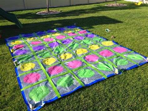 Do It Yourself Divas Diy Giant Yard Twister Game With Shaving Cream