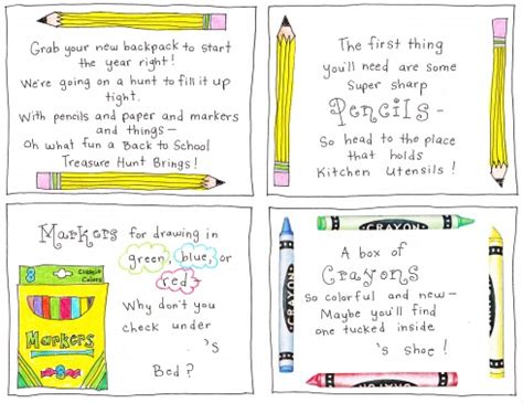 We did not find results for: Freebie- Scavenger Hunt Clue Cards for Back To school - 24/7 Moms
