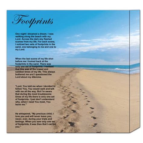 Footprints Poem Quotes Quotesgram