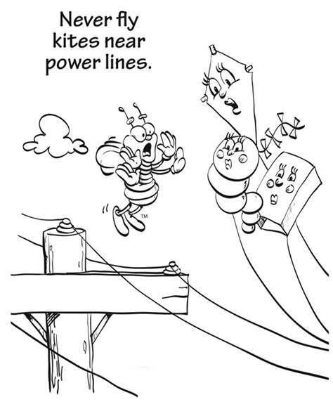 Electricity Coloring Page