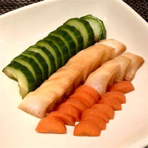 Japanese Pickled Vegetables Tsukemono Okawari Shitene Cooking