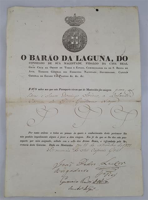 Document Passport For Balandra Sloop 1822 Catawiki