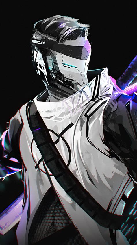 480x854 White Ninja Demon 4k Android One Hd 4k Wallpapers Images