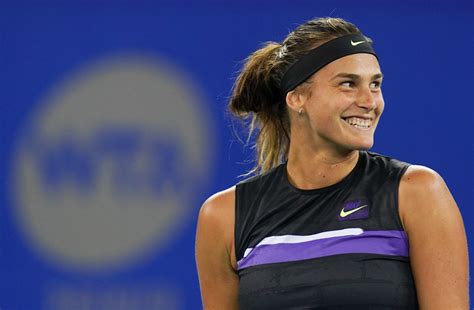 Tennis players in the pressroom: Aryna Sabalenka Looking To Retain Wuhan Title After ...