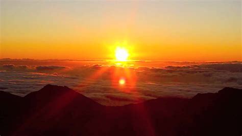 The Most Beautiful Sunrise Haleakala Maui Hawaii Youtube