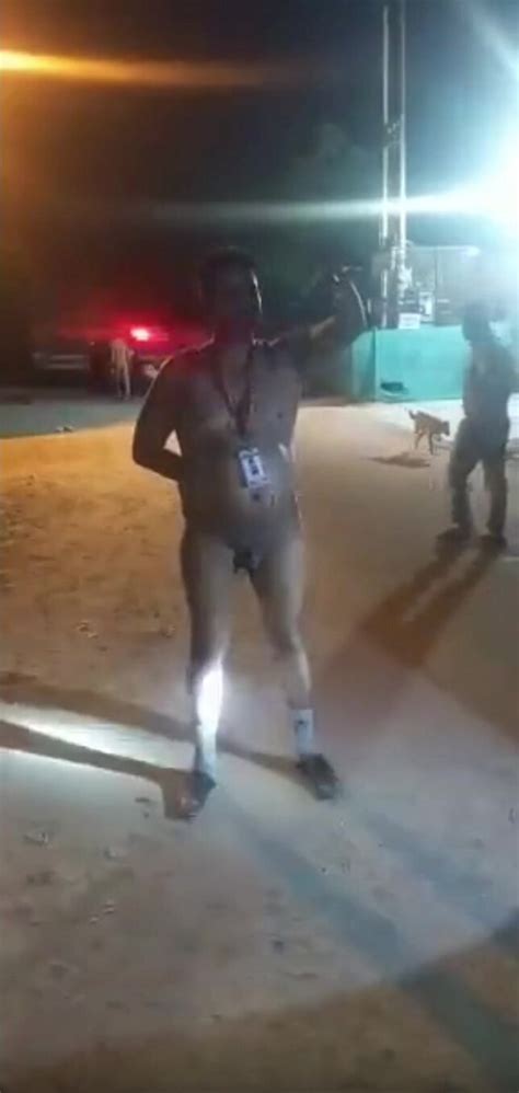 Thief A Man Stripped Completely Naked In