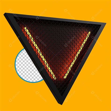 Placa De Metal E Led Elemento 3d Para Composição Psd Download Designi