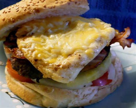 Aussie Style Burger With The Lot Recipe