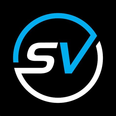 Premium Vector Sv Letter Logo Design On Black Background Initial
