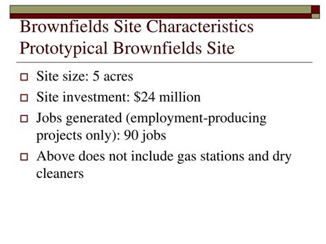 Ppt Environmental And Economic Benefits Of Brownfields Redevelopment