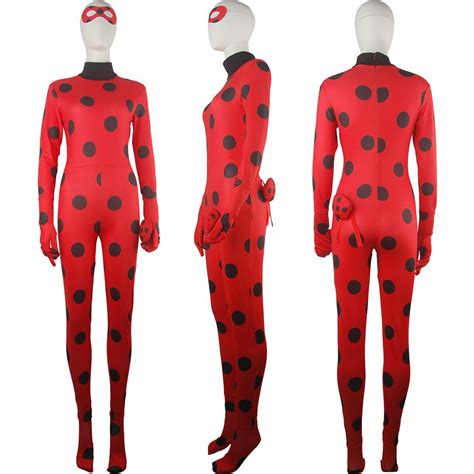 Miraculous Ladybug Zentai Jumpsuit Bodysuit Women Halloween Cosplay