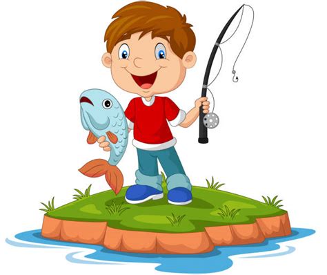 Young Fisherman Illustrations Royalty Free Vector Graphics And Clip Art