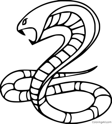 Very Simple Cobra Free Printable Coloring Pages Coloring Cool