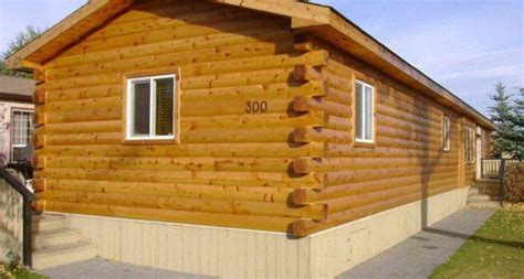 21 Stunning Mobile Homes With Log Siding Kelseybash Ranch