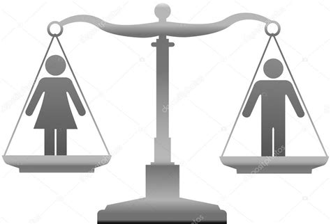 Gender Equality Sex Justice Scales Stock Vector Image By ©michaeldb