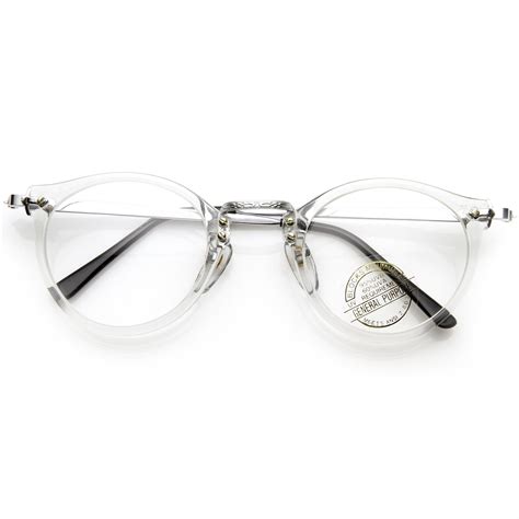 Genuine Vintage Deadstock Horned Rim Clear Lens Glasses 7240 Zerouv