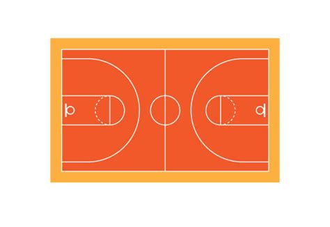 Best Basketball Court Overhead Illustrations Royalty Free Vector