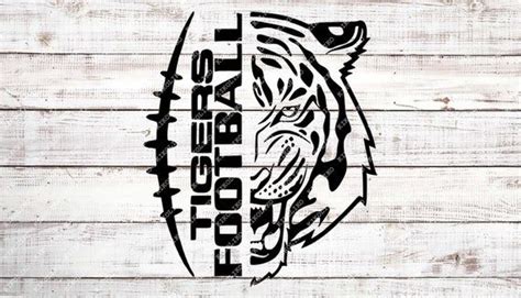Tigers Football Svg File Football Team Mascot Tiger Mascot Svg