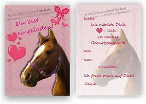 Wie genau das funktioniert, lesen sie auf dieser seite. Einladung Kindergeburtstag Pferd l Rosa Kinder Geburtstag Einladungskarten | eBay