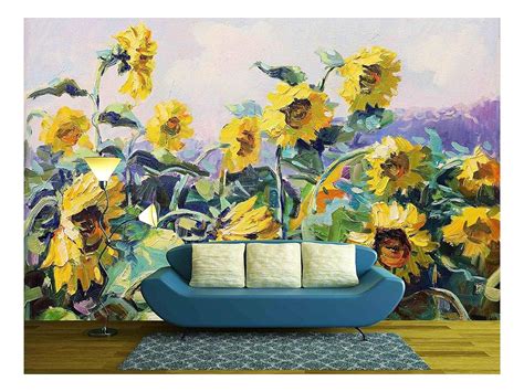 Wall26 Sunflower Removable Wall Mural Self Adhesive