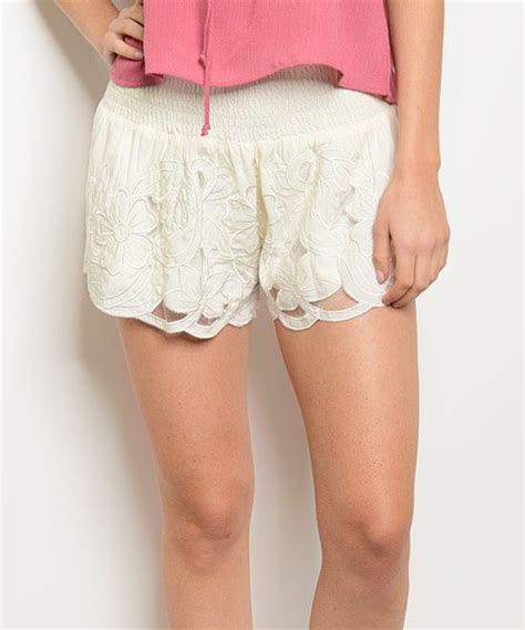 Ivory Lace Shorts Lace Shorts Ivory Lace Shorts Warm Weather Fashion