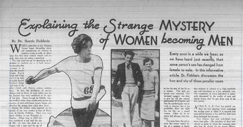 1936 Explaining The Strange Mystery Of Women Becoming Menpdf Docdroid