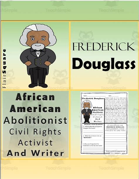 Reading Comprehension For Black History Month Frederick Douglass By
