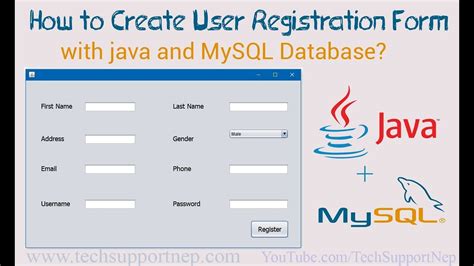 How To Create User Registration Form In Java Using MySQL Database