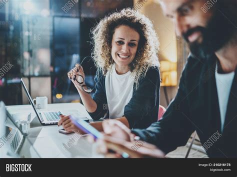 Two Coworkers Working Image And Photo Free Trial Bigstock