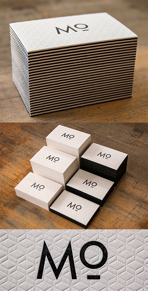 In order to read the information, the card is tapped against the phone screen. Unique Letterpress Business Card | Business Cards on ...