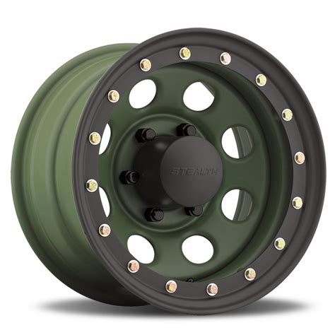Originally, beadlock wheels were developed to prevent tyres from spinning or coming off the wheels under enormous torque loads and lower tyre pressures. Stealth Crawler with Beadlock - Camo Green (Series 046CG)