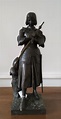 Marie-Christine d' ORLÉANS (1813-1839) - Jeanne d'Arc - Bronze à patine ...