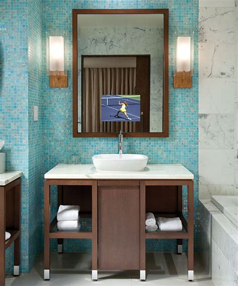 Get bathroom mirrors from target to save money and time. Stanford™ Lighted Mirror TV | Electric Mirror®