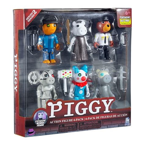 Buy Piggy Action Figure 6 Pack Six 35 Articulated Buildable Toys