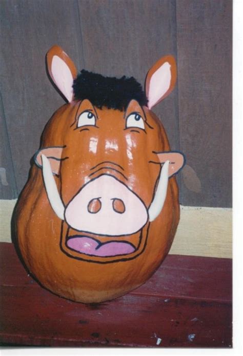 Pumba From Lion King Pumpkin My Crafts And Decorating Pinterest