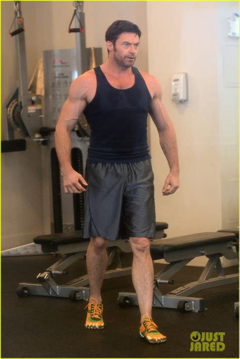 Hugh Jackman Bulging Biceps Workout Photo 2847040 Ava Jackman