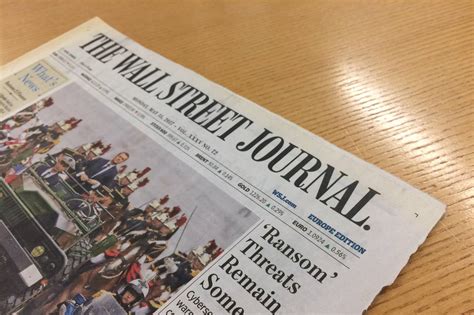 The Wall Street Journal To Stop Publishing Europe Asia Print Editions